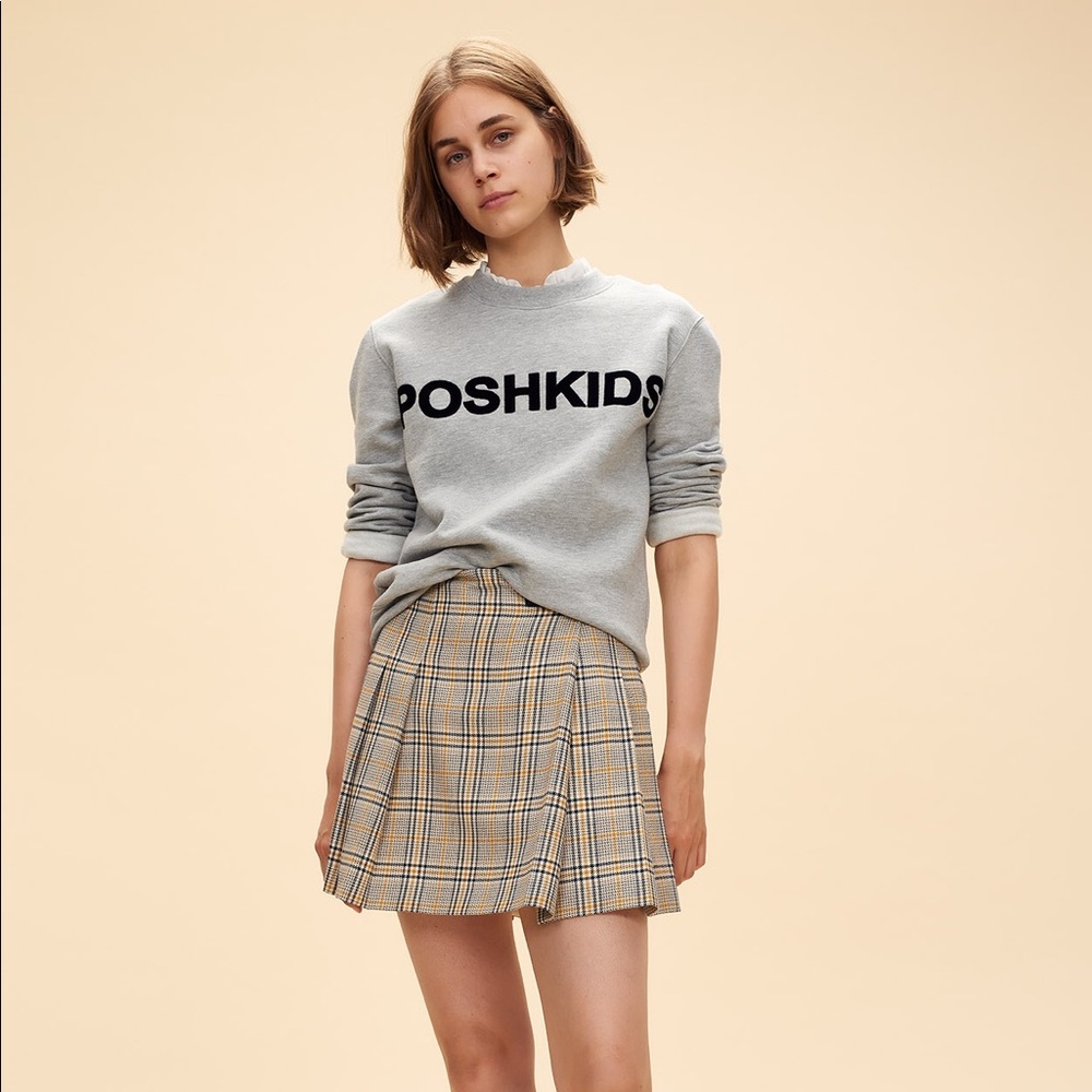 CLAUDIE PIERLOT POSH KIDS Velvet Printed Sweater (Size T2/Medium) - EUC